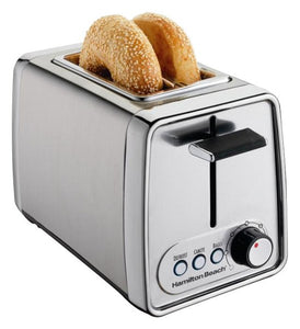 Hamilton Beach - Modern Chrome 2-Slice Wide-Slot Toaster - Chrome